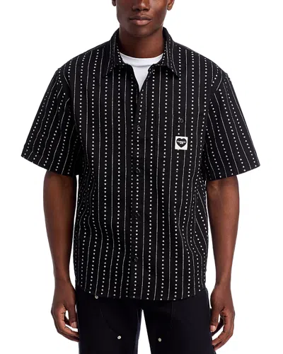 Carhartt Drewe Oversized Fit Short Sleeve Shirt In Black