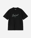 Carhartt Black Drip Script T-shirt In Black
