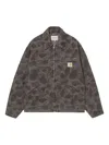 Carhartt Duck Detroit Camouflage-print Jacket In Brown