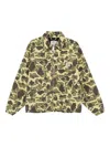Carhartt Camouflage Long Sleeve Collared Jacket In Multi