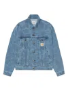 Carhartt Wip Duck Helston Denim Jacket In Blue