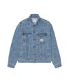 Carhartt Wip Duck Helston Denim Jacket In Blue