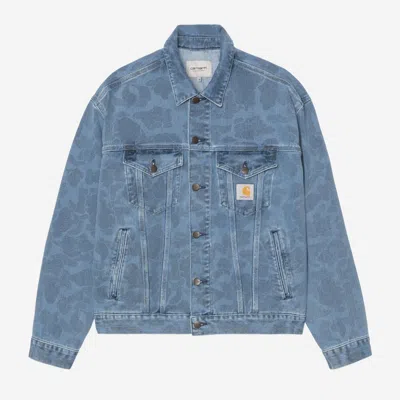 Carhartt Duck Helston Jacket In Blue