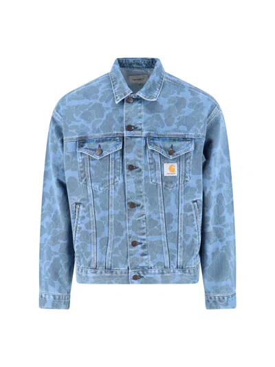 Carhartt 'duck Helston' Jacket In Blue