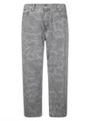Carhartt Printed Five-pocket Jeans In Gray