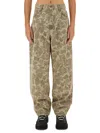 Carhartt Work In Progress Duck Landon Camo Loose Tapered Organic Cotton Jeans In Multicolour
