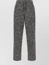 Carhartt Duck Orell Denim Trousers Featuring Pockets In Gray