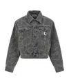 Carhartt Duck Orell Denim Jacket In Black
