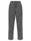 Carhartt Duck Orell Denim Trousers Featuring Pockets In Gray