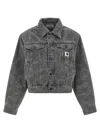 Carhartt Duck Orell Puffer Jackets Gray In Gray