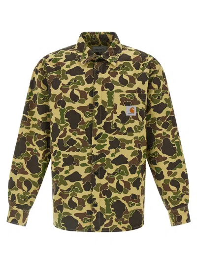 CARHARTT DUCK SHIRT AND BLOUSE GREEN
