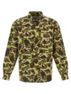 Carhartt Camouflage Patterned Button-down Collar Shirt In Brown