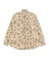 Carhartt Work In Progress Camo Duck Cotton Canvas Button-up Shirt In Nude