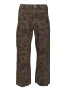 Carhartt Duck Single Knee Jeans Camouflage In Brown