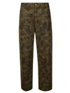Carhartt Duck Single Knee Trousers In Camo Duck Green/office Green