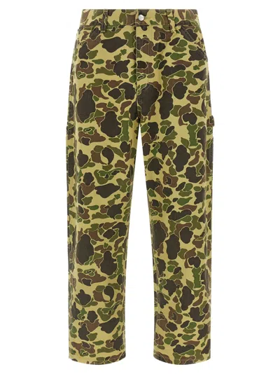 Carhartt Camo Duck Single Knee Pants In Green