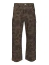 Carhartt Duck Single Knee Jeans Camouflage In Green