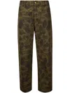 Carhartt Duck Single Knee Trousers In Green