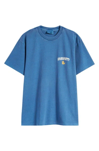Carhartt Duckin Organic Cotton Graphic T-shirt In Acapulco Garment Dy