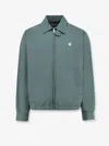 Carhartt Duke Cotton Jacket With Logo Embroidery In Green