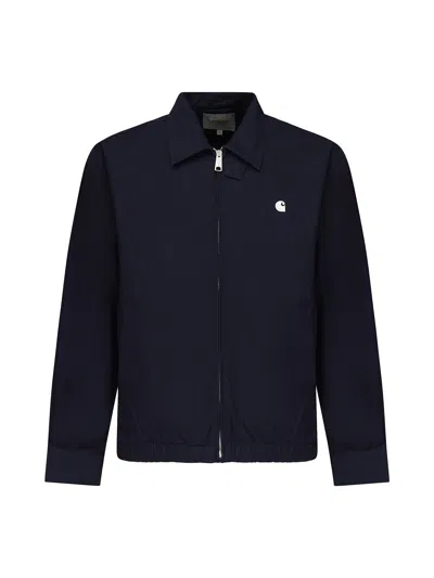 Carhartt Duke Cotton Poplin Jacket In Blue