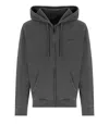 Carhartt Wip Duster Script Black Hoodie In Gray