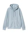Carhartt Hooded Duster Script Jacket In Gray