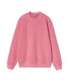 Carhartt Duster Script Logo-embroidered Sweatshirt In Pink