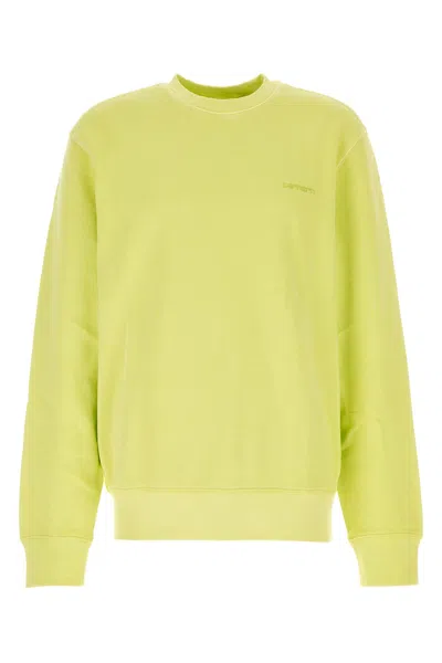 Carhartt Duster Script Sweatshirt In Yellow
