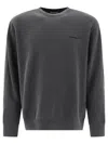 Carhartt Cotton Sweatshirt With Embroidered Logo In Grey