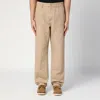 Carhartt Dusty Brown Rinsed Double Knee Pant In Neutral
