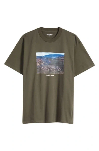 Carhartt Earth Magic Organic Cotton T-shirt In Cypress