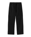 Carhartt Elastic Drawstring Waist Casual Pants In Black