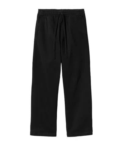 Carhartt Elastic Drawstring Waist Casual Pants In Black