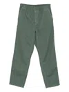 Carhartt Flint Trousers Elasticated Waistband In Green