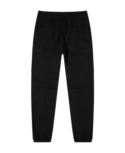 Carhartt Elasticated Cotton Trousers In Black