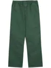 Carhartt Elasticated-waist Cotton Trousers In Green