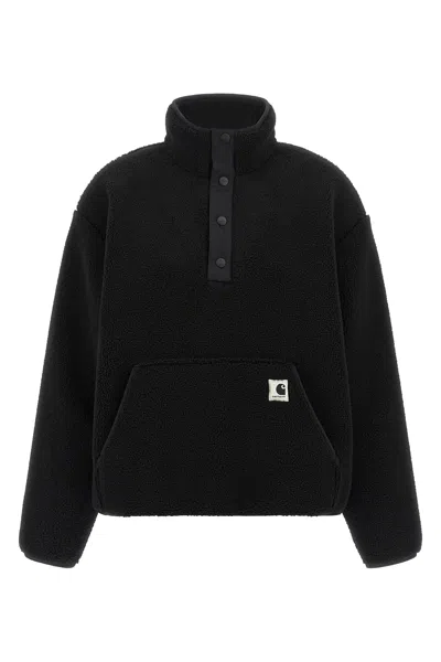 Carhartt Logo-patch Sweatshirt In Black
