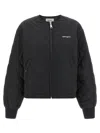 Carhartt Quilted Buttoned Puffer Jacket In Black
