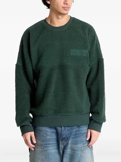 Carhartt Embroidered Fleece Sweatshirt In Green