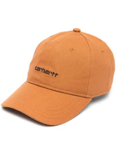 Carhartt Embroidered Logo Baseball Cap In Brown
