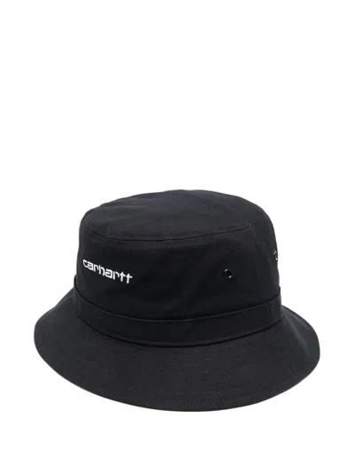 Carhartt Embroidered Logo Bucket Hat In Black