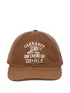 Carhartt Embroidered Logo Cap In Brown