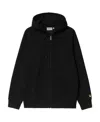 Carhartt Embroidered-logo Cotton-blend Jacket In Black