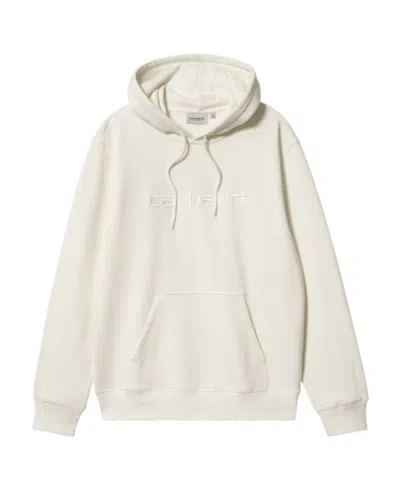 CARHARTT CARHARTT WIP LOGO EMBROIDERED DRAWSTRING HOODIE