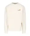 Carhartt Crewneck Sweatshirt In Cotton With Embroidered Logo In White