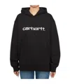 Carhartt Embroidered-logo Hoodie In Black