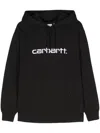Carhartt Embroidered-logo Hoodie In Black