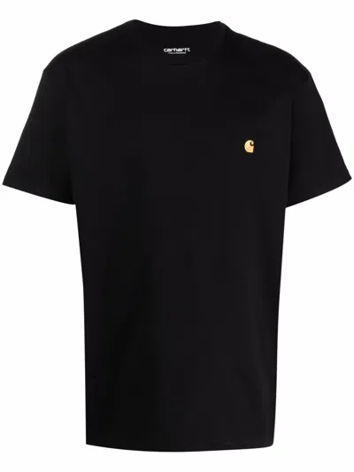 CARHARTT EMBROIDERED-LOGO SHORT-SLEEVE T-SHIRT