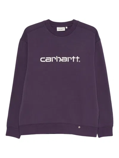 CARHARTT EMBROIDERED-LOGO SWEATSHIRT